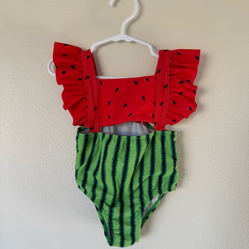Watermelon Ruffle Swimsuit